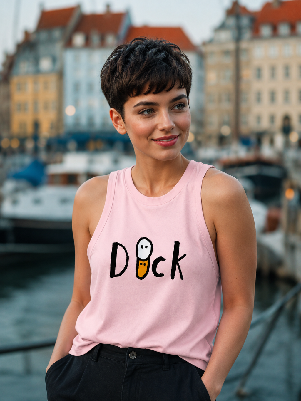DUCK racer tank top
